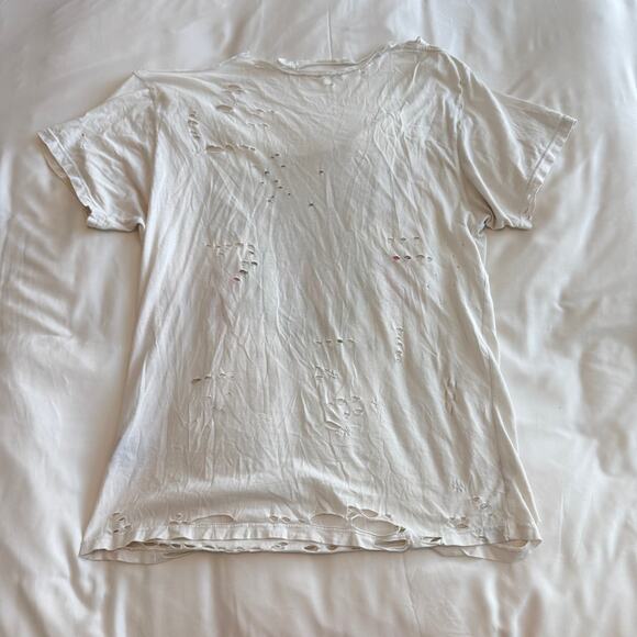 Amiri FW'19 T-Shirt Beverly Hills Rodeo Drive Distressed Tee Size 38 - Picture 4 of 5